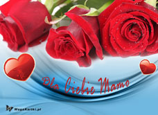 e-Kartka e Kartki z tagiem: Dla Mamy Róże od serca, kartki internetowe, pocztówki, pozdrowienia