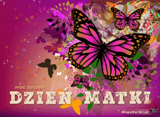 e-Kartka Darmowe e Kartki Dzień Matki Szczęśliwe motyle, kartki internetowe, pocztówki, pozdrowienia