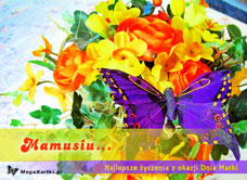 eKartki Dzień Matki Życzenia z motylkiem, 