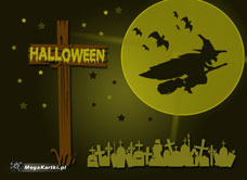 e-Kartka e Kartki z tagiem: e-Kartki Halloween Cmentarzysko Halloween, kartki internetowe, pocztówki, pozdrowienia