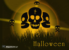 e-Kartka Darmowe e Kartki Halloween Trupie Halloween, kartki internetowe, pocztówki, pozdrowienia