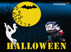 e-Kartka e Kartki z tagiem: e-Kartki Halloween Dracula, kartki internetowe, pocztówki, pozdrowienia