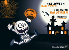 e-Kartka e Kartki z tagiem: e-Kartki Halloween Szczęśliwe Halloween, kartki internetowe, pocztówki, pozdrowienia
