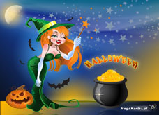 e-Kartka e Kartki z tagiem: Darmowe e-Kartki na Halloween Hokus - Pokus, kartki internetowe, pocztówki, pozdrowienia