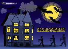 e-Kartka Darmowe e Kartki Halloween Atak Zombii, kartki internetowe, pocztówki, pozdrowienia