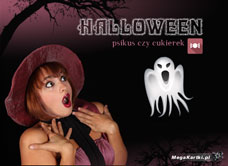 e-Kartka Darmowe e Kartki Halloween Psikus czy cukierek?, kartki internetowe, pocztówki, pozdrowienia