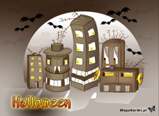 e-Kartka Darmowe e Kartki Halloween Strach w Halloween, kartki internetowe, pocztówki, pozdrowienia