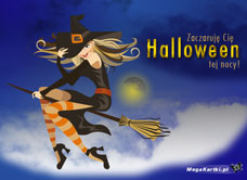 e-Kartka Darmowe e Kartki Halloween Zaczaruję Cię, kartki internetowe, pocztówki, pozdrowienia