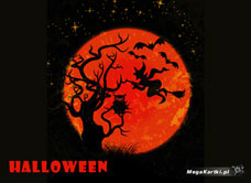 e-Kartka Darmowe e Kartki Halloween Zlot czarownic, kartki internetowe, pocztówki, pozdrowienia