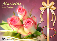 eKartki Imienne damskie Róże dla Mariolki, 
