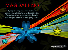 e-Kartka e Kartki z tagiem: Magdalena Magdaleno życzę Ci, kartki internetowe, pocztówki, pozdrowienia