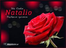 e-Kartka e Kartki z tagiem: Życzenia na imieniny Dla Ciebie Natalio, kartki internetowe, pocztówki, pozdrowienia