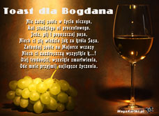 e-Kartka  Toast dla Bogdana, kartki internetowe, pocztówki, pozdrowienia