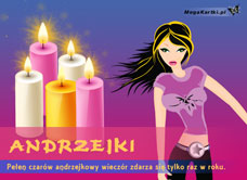 e-Kartka  Andrzejki, kartki internetowe, pocztówki, pozdrowienia