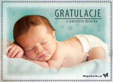 e-Kartka Darmowe e Kartki Wyraź uczucia Gratulacje z narodzin dziecka, kartki internetowe, pocztówki, pozdrowienia