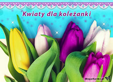 e-Kartka e Kartki z tagiem: e-Kartki z kwiatami Kwiaty dla koleżanki, kartki internetowe, pocztówki, pozdrowienia