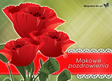 eKartki Kwiaty Makowe pozdrowienia, 