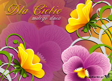 e-Kartka e Kartki z tagiem: Bukiet kwiatów Miłego kolorowego dnia, kartki internetowe, pocztówki, pozdrowienia