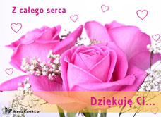 e-Kartka e Kartki z tagiem: Darmowe kartki kwiaty Z całego serca, kartki internetowe, pocztówki, pozdrowienia