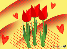 eKartki Kwiaty Tulipanki, 