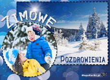 e-Kartka e Kartki z tagiem: Darmowe e-kartki 4 pory roku Zimowa kartka, kartki internetowe, pocztówki, pozdrowienia
