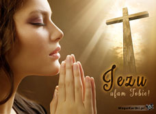 e-Kartka Darmowe e Kartki Religijne Jezu ufam Tobie, kartki internetowe, pocztówki, pozdrowienia