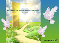 e-Kartka Darmowe e Kartki Religijne Otwórzcie drzwi Chrystusowi, kartki internetowe, pocztówki, pozdrowienia