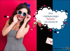 e-Kartka e Kartki z tagiem: Darmowe e Pocztówki Dla najlepszego Faceta na świecie!, kartki internetowe, pocztówki, pozdrowienia