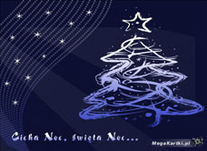 e-Kartka e Kartki z tagiem: Kartki bożonarodzeniowe Cicha Noc, Święta Noc..., kartki internetowe, pocztówki, pozdrowienia
