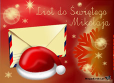 eKartki Boże Narodzenie List do Świętego Mikołaja, 
