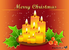 eKartki Boże Narodzenie Święta przy świecach, 