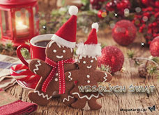 e-Kartka e Kartki z tagiem: Kartki bożonarodzeniowe Pierniczki na Boże Narodzenie, kartki internetowe, pocztówki, pozdrowienia