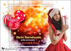 e-Kartka Darmowe e Kartki Boże Narodzenie Boże Narodzenie pełne prezentów!, kartki internetowe, pocztówki, pozdrowienia