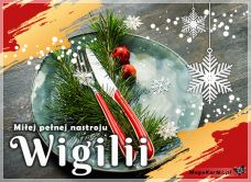 e-Kartka Darmowe e Kartki Boże Narodzenie Miłej pełnej nastroju Wigilii, kartki internetowe, pocztówki, pozdrowienia