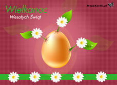 e-Kartka e Kartki z tagiem: Życzenia wielkanocne Wielkanoc w kwiatach, kartki internetowe, pocztówki, pozdrowienia