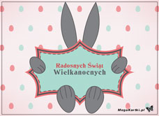 e-Kartka e Kartki z tagiem: e-Kartki na Wielkanoc Zając z życzeniami, kartki internetowe, pocztówki, pozdrowienia