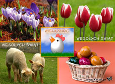 e-Kartka Darmowe e Kartki Wielkanoc Pocztówka na Wielkanoc, kartki internetowe, pocztówki, pozdrowienia