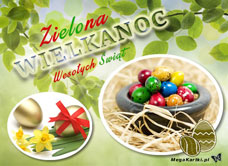 e-Kartka   Zielona Wielkanoc, kartki internetowe, pocztówki, pozdrowienia