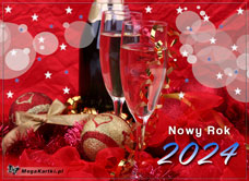 eKartki Nowy Rok Noworoczny szampan 2023, 