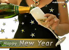e-Kartka e Kartki z tagiem: Darmowe karki noworoczne Szampan dla Ciebie, kartki internetowe, pocztówki, pozdrowienia