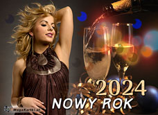 e-Kartka e Kartki z tagiem: Życzenia noworoczne Toast za Nowy Rok 2023, kartki internetowe, pocztówki, pozdrowienia
