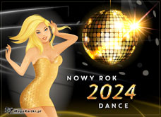 e-Kartka e Kartki z tagiem: Życzenia noworoczne Przetańczyć całą noc, kartki internetowe, pocztówki, pozdrowienia