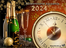 e-Kartka e Kartki z tagiem: e-Kartki noworoczne Przemijający rok 2024, kartki internetowe, pocztówki, pozdrowienia