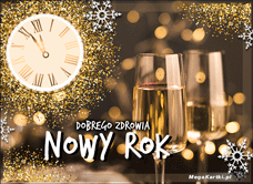 e-Kartka Darmowe e Kartki Nowy Rok Złoty Nowy Rok, kartki internetowe, pocztówki, pozdrowienia