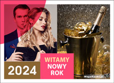 e-Kartka e Kartki z tagiem: eKartki z muzyką Pocztówka na Nowy Rok 2023, kartki internetowe, pocztówki, pozdrowienia