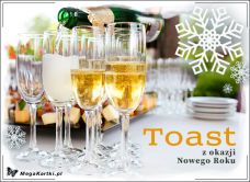 e-Kartka e Kartki z tagiem: Kartki darmo Toast z okazji Nowego Roku, kartki internetowe, pocztówki, pozdrowienia