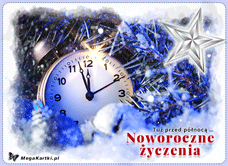 e-Kartka e Kartki z tagiem: Życzenia noworoczne Tuż przed północą..., kartki internetowe, pocztówki, pozdrowienia
