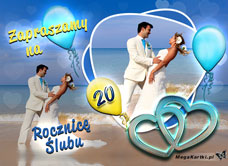 e-Kartka e Kartki z tagiem: Ślub 20 Rocznica Ślubu, kartki internetowe, pocztówki, pozdrowienia