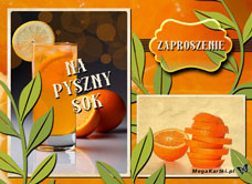 e-Kartka e Kartki z tagiem: e-Kartki zaproszenia na koktajl Pyszny sok, kartki internetowe, pocztówki, pozdrowienia