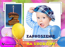 e-Kartka e Kartki z tagiem: Zaproszenie jubileuszowe Święto dwulatka, kartki internetowe, pocztówki, pozdrowienia